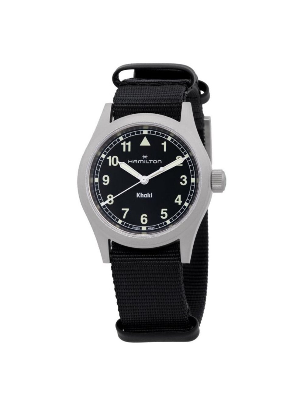 NWT Hamilton Khaki Field Quartz Black Dial Watch